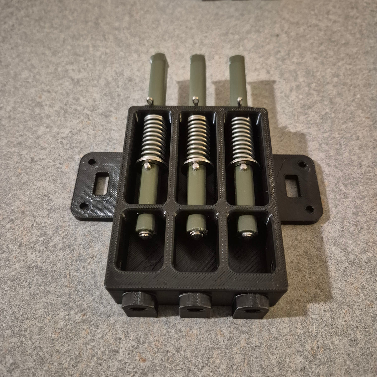 Blk and OD green bottom view
