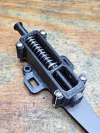 side profile of 209 perimeter alarm with multi-mount plate and stake