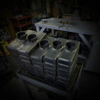 lock boxes on table after welding