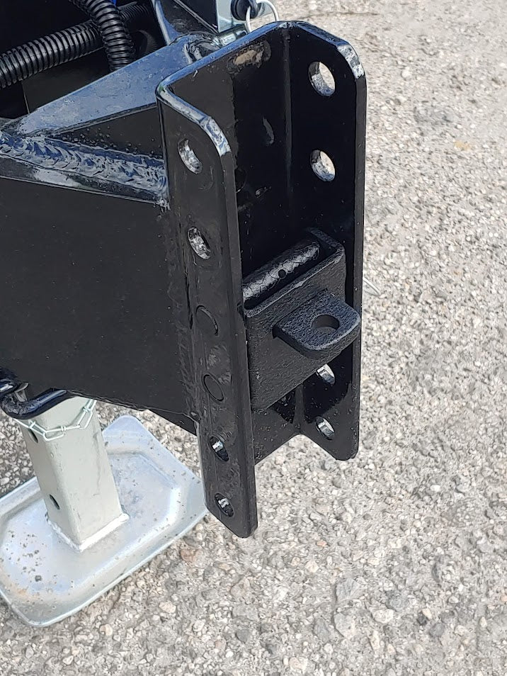 another view of the black locking cartridge in the c channel mount